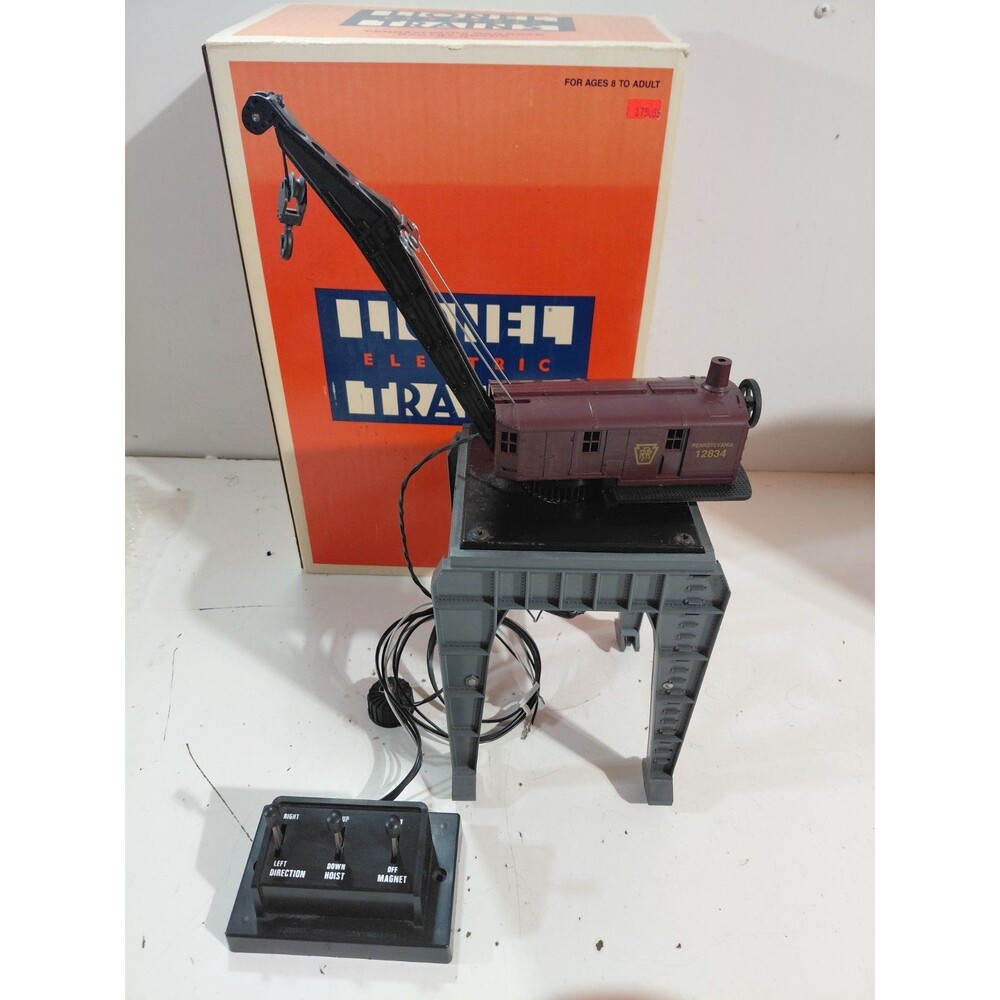 Lionel 6-12834 O Gauge Model Railroad Pennsylvania Magnetic Gantry Crane w/Box